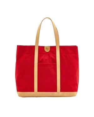 Il Bisonte Caramella Medium Tote Bag - Red