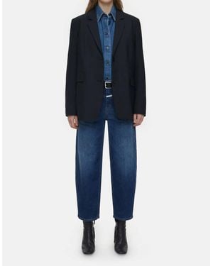 Closed Stover-X Relaxed Denim Straight Jeans - Blue