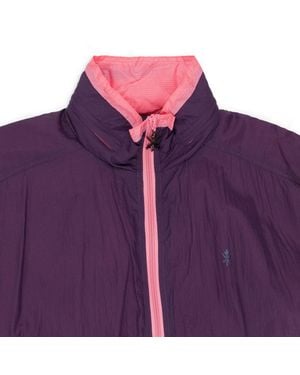 Opening Ceremony Eggplant Color Blocked Nylon/ Jacket - Purple