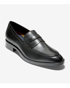 Cole Haan Hawthorne C33223 Penny Loafers Leather Shoes Zogg2028 - Black