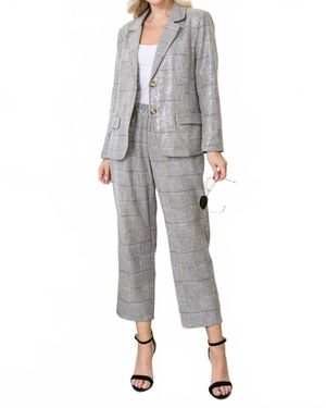 Joh Juriko Sequin Pants - Gray
