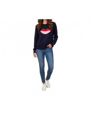 J. Society Lips Sweatshirt - Blue
