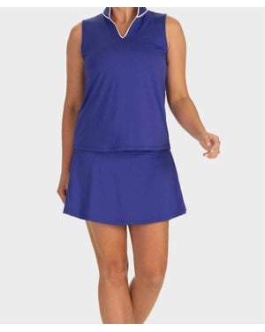 Duffield Lane Catherine Sleeveless Tunic - Blue