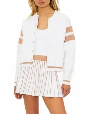 Beach Riot Serene Collarless Jacket - White