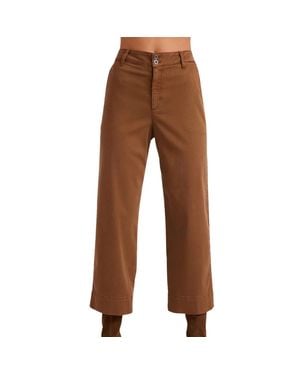 Bella Dahl Sofia Wide Leg Crop Pant - Brown