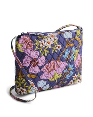 Vera Bradley Outlet Cotton Large Hipster Crossbody Bag - Purple