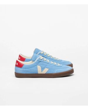 Veja Aqua Pierre Bark Suede Paneka Sneaker - Blue