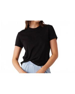 Monrow Basic Crew Neck Tee - Black