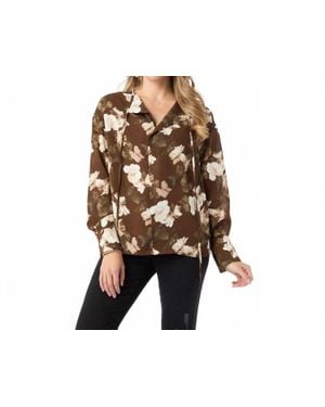 Coco + Carmen Denisa Floral Top - Black