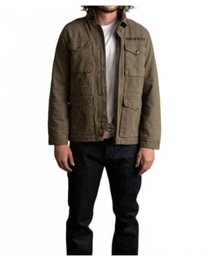 Iron & Resin Herringbone M65 Jacket - Black