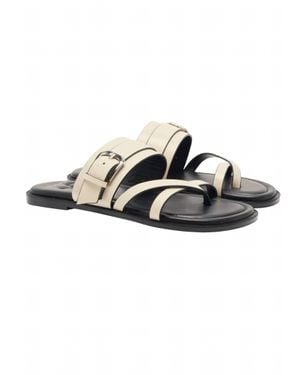 Free People Belted Cross Strap Sandal - Black
