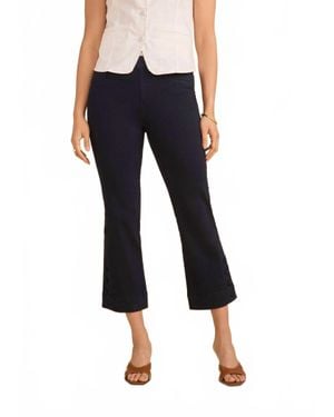 Fdj Denim Boot Crop Pants - Blue