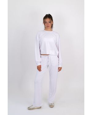 On/Off Essentials The Solace Wide Leg Sweatpant - White