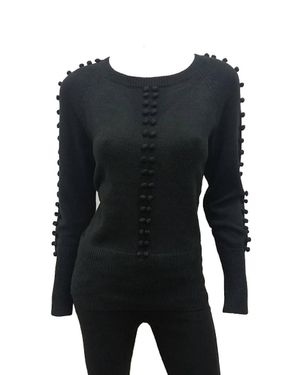 Love Token Ashton Long Sleeve Sweater - Black