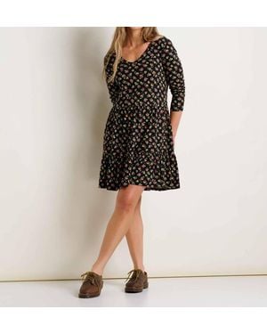 Toad & Co. Marley Tiered Long Sleeve Dress - Black