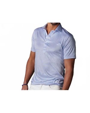 Collars & Co. Semi Spread Collar Polo - Blue