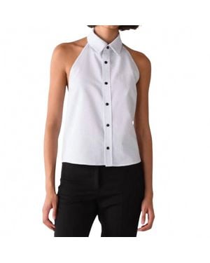 CISSA Sleeveless Vest Top - White