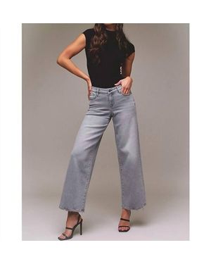Hidden Jeans Nori High Rise Super Wide Leg Denim Jeans - Gray