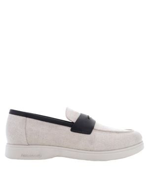 Ferragamo Ferragamo Gancini Ornament Deconstructed Loafers, Size 9 E - Gray
