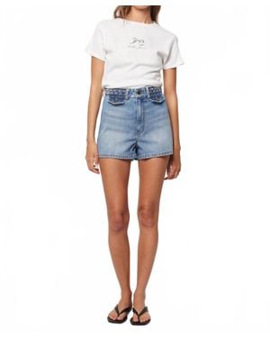 Rolla's Dusters High Rise Jean Shorts - Blue