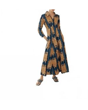 Guadalupe Luciana Tibet Dress - Blue