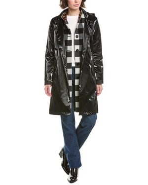 Jane Post 3-In-1 Wool-Blend Trench Coat - Black