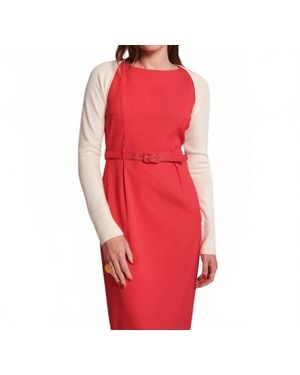 Frances Valentine Emmie Long Sleeve Shrug - Red
