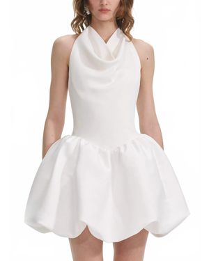 Self-Portrait Halter Neck Mini Dress - White