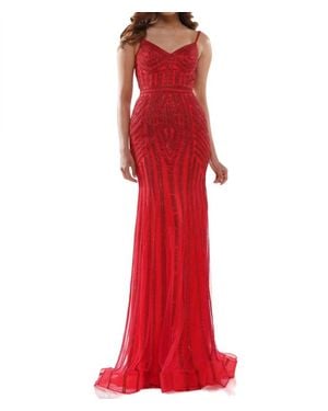 Colors Dress Rhinestone Prom Dress - Red
