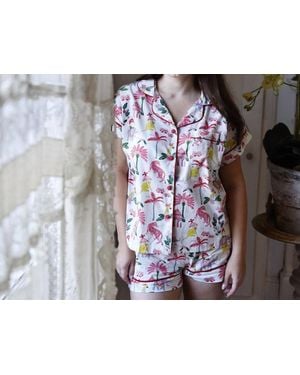 Powell Craft Short Pajama Set - Black