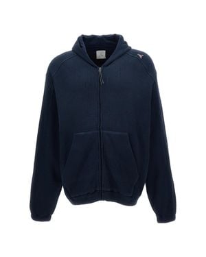 ROA Cotton Waffle Hoodie - Blue