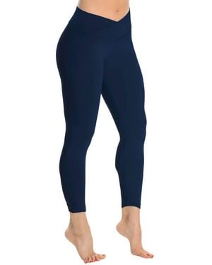Riani Butter V-Wrap High Waist 7/8 Leggings - Blue