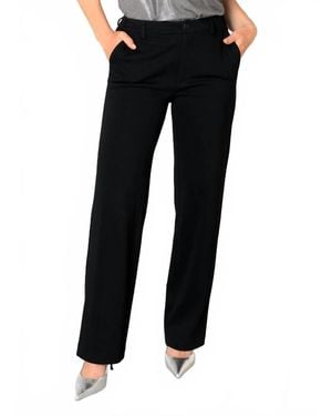 YEST Belinda Straight Leg Trouser - Black