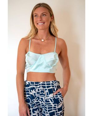 État D’été Blare Corset Top - Blue