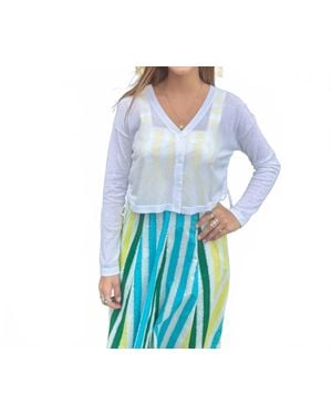 Ouí Button Cardigan - Blue