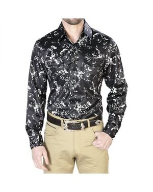 El Señor De Los Cielos Casual Long Sleeve Shirt - Black