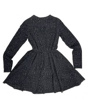 AMBAR Above The Knee Cocktail Dress With Cinched Waist - Black