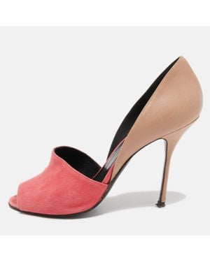Pierre Hardy Leather And Suede Pumps - Pink