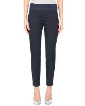 European Culture Mid Rise Pants - Blue