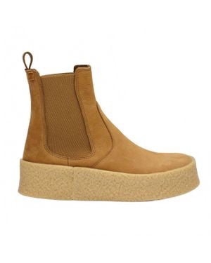El Naturalista Dolmen Platform Ankle Boots - Brown
