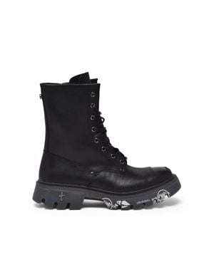 Premiata Leather Zip Ankle Boots - Black