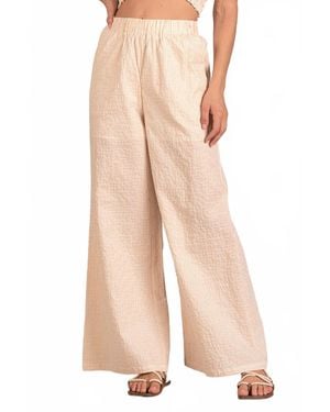 Elan Seersucker Pants - Natural
