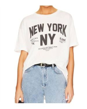 The Laundry Room Welcome To New York Oversized Tee - Blue