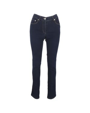 ESCADA High-Rise Slim-Fit Jeans - Blue