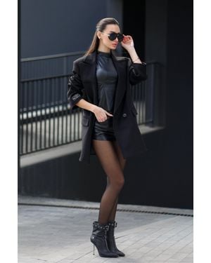 Alaska® Outerwear Andie Cashmere Wool Blend Blazer - Black