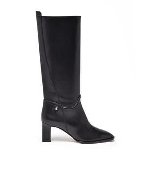 Ferragamo Leather Torris Boots - Black
