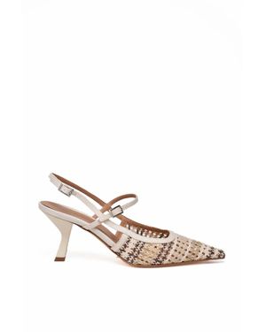 Chantal Other Fibers Rafia Pump - White