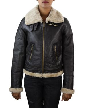 TruClothing Sheepskin Coat - Black