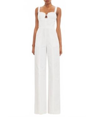 Black Halo Sorelle Straight Leg Jumpsuit - White
