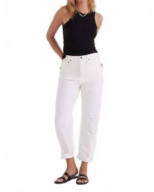 eTica Bryce High Rise Boyfriend Jean - White